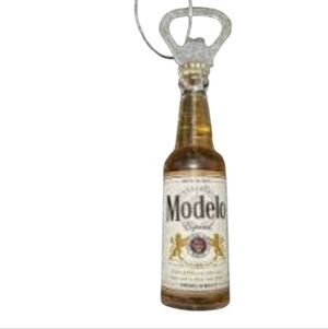 ModelCo Bottle Opener Keychain - Brown and Silver